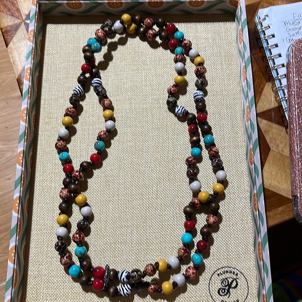 Colorful beaded necklace
